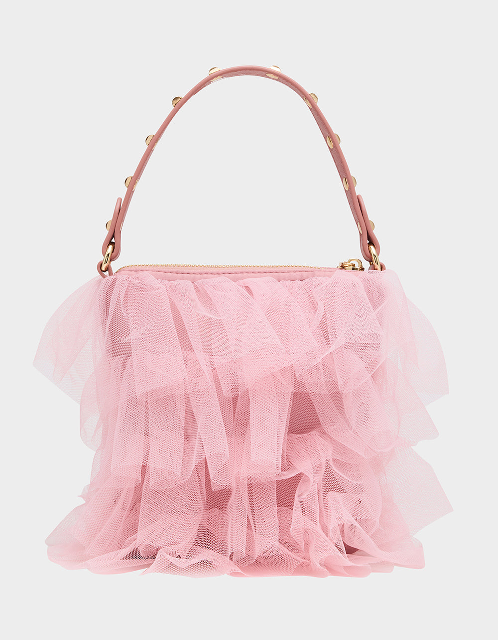 TUTU PRETTY PINK Women's Studded Shoulder Strap Tulle Crossbody Handbag | Betsey Johnson Quality