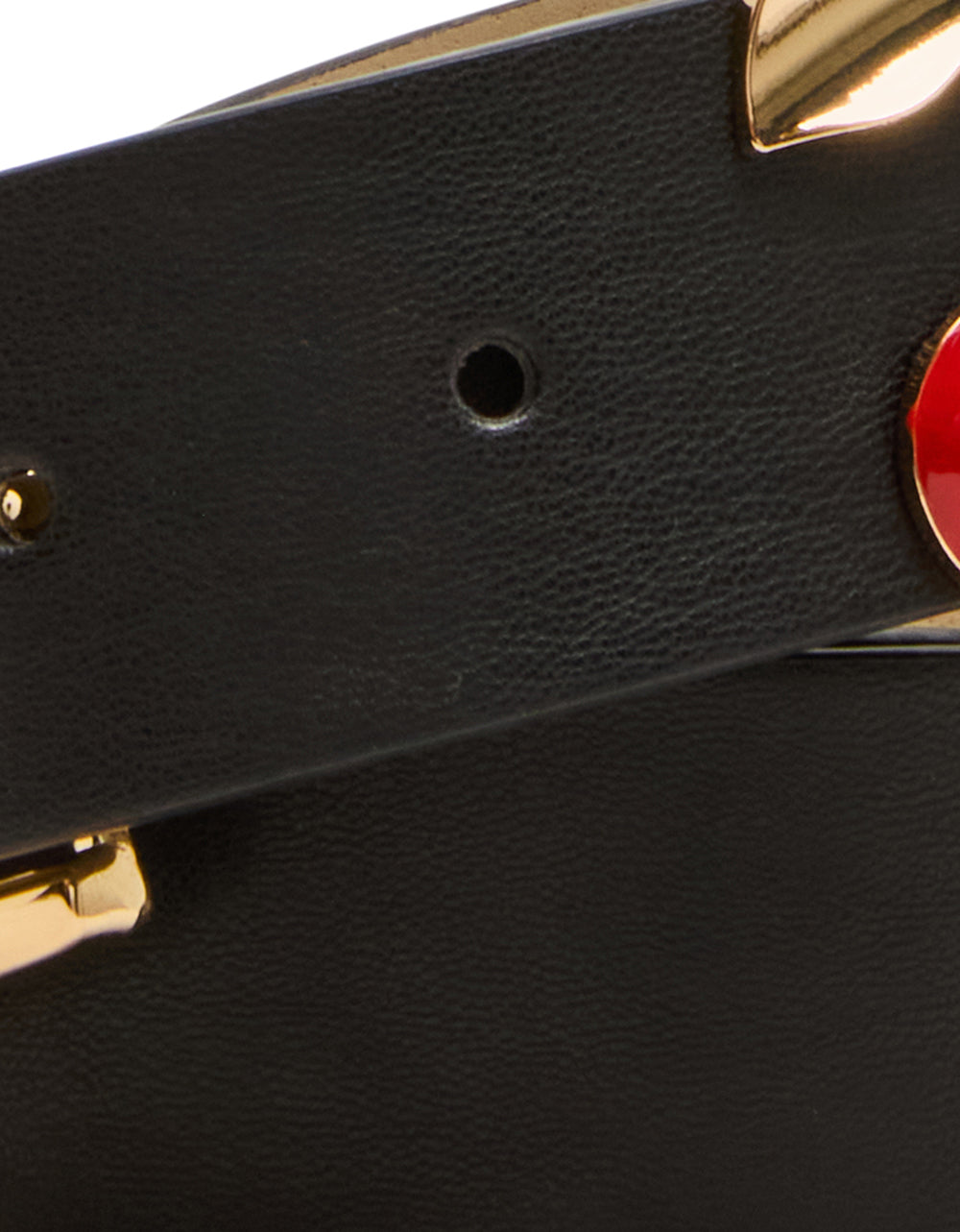 CHERRY KEEPER BELT 34MM BLACK Women's Black Faux Leather Cherry Charm Belt | Betsey Johnson Top Pick