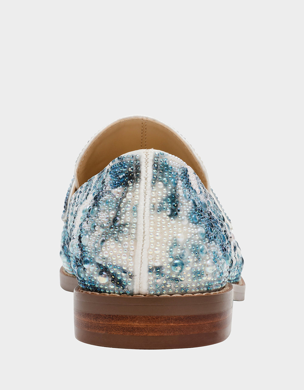 ARON BLUE FLORAL Loafers | Betsey Johnson Best Price
