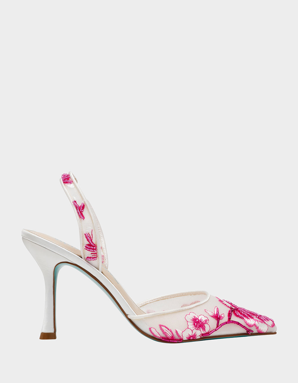 PATCH FUCHSIA Pointed-Toe Heel | Betsey Johnson Everyday