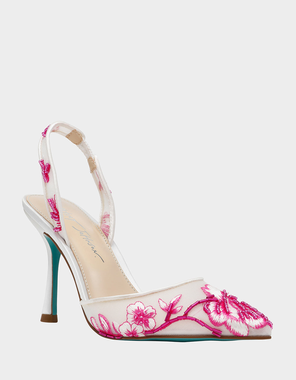 PATCH FUCHSIA Pointed-Toe Heel | Betsey Johnson Everyday
