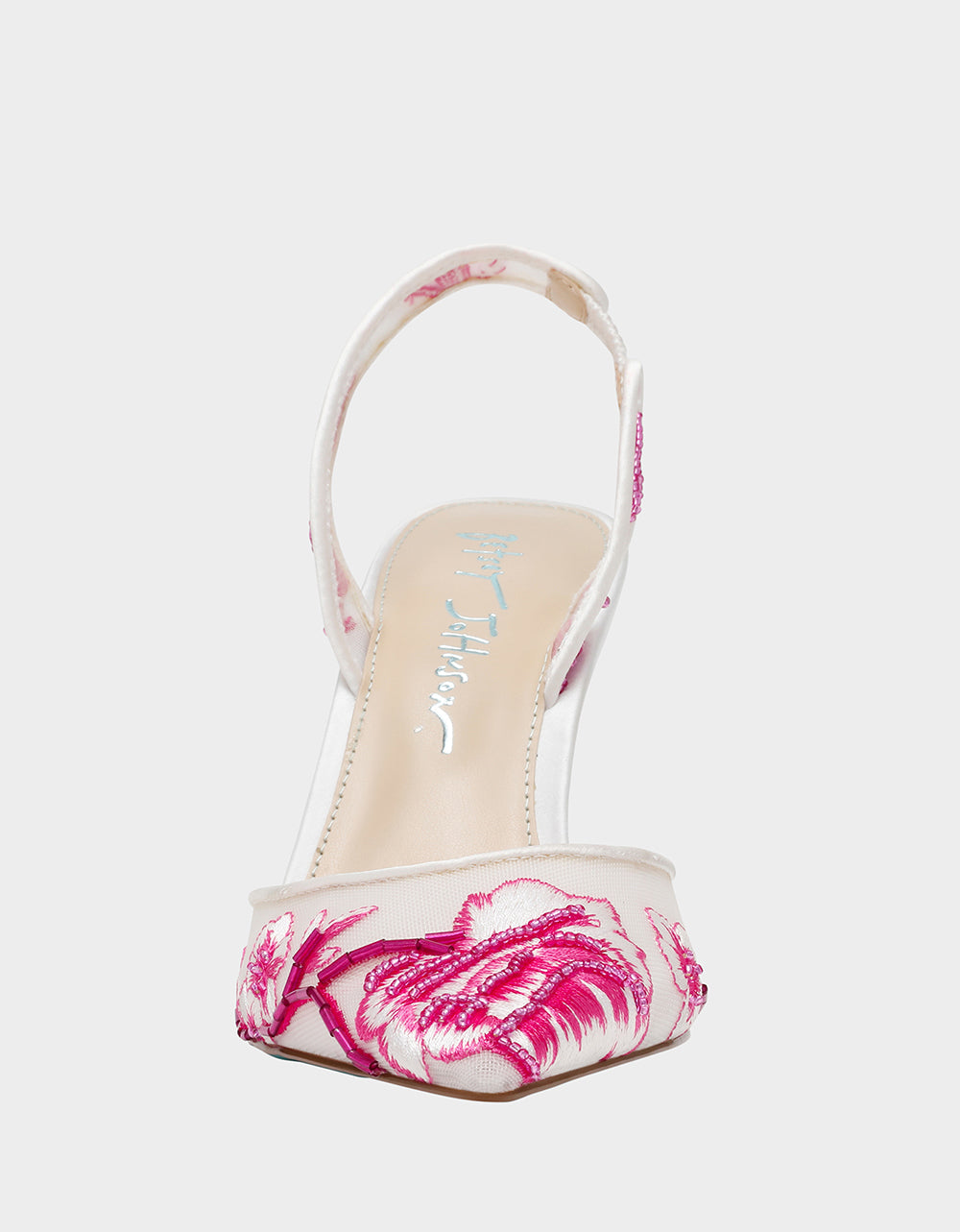 PATCH FUCHSIA Pointed-Toe Heel | Betsey Johnson Everyday