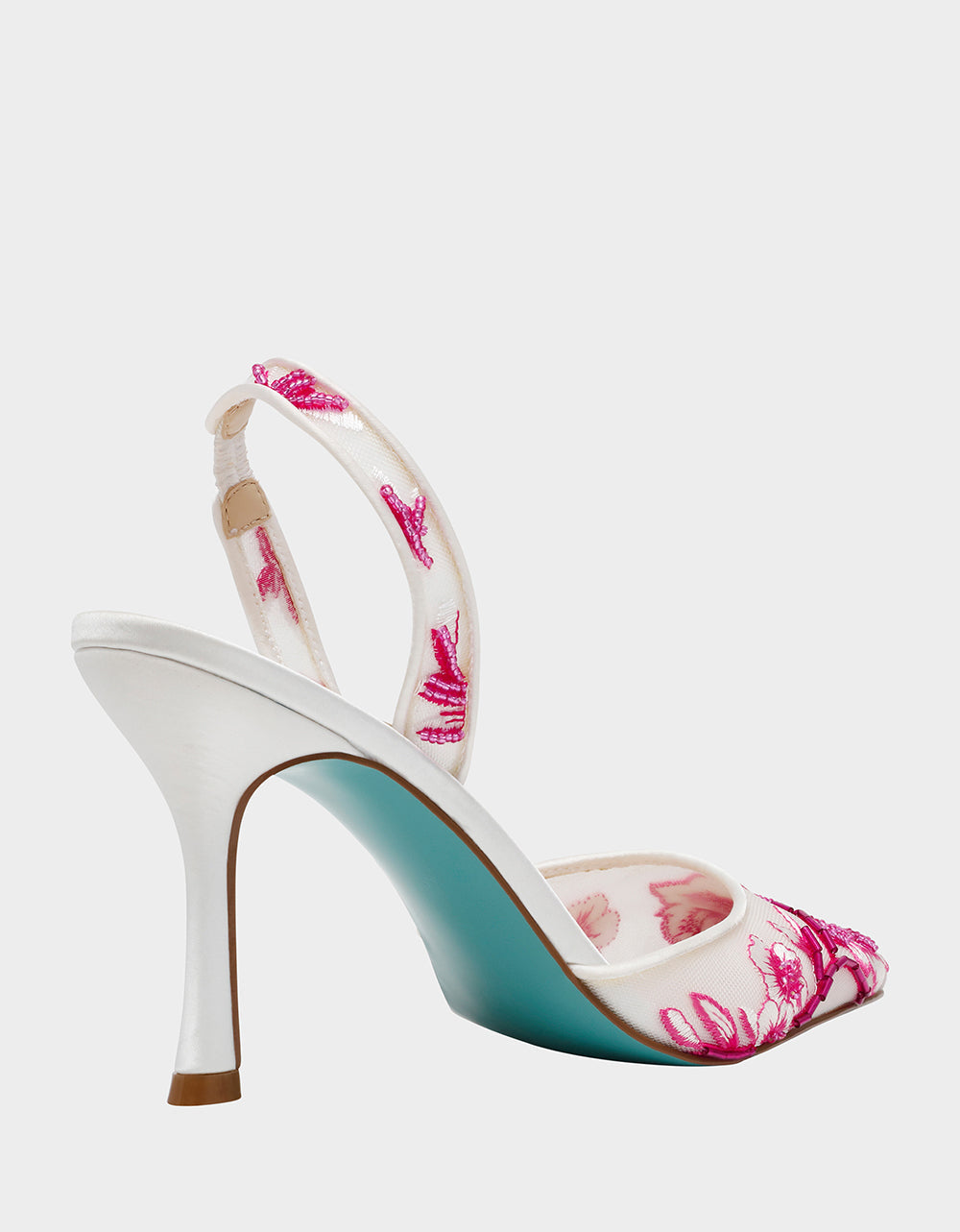 PATCH FUCHSIA Pointed-Toe Heel | Betsey Johnson Everyday