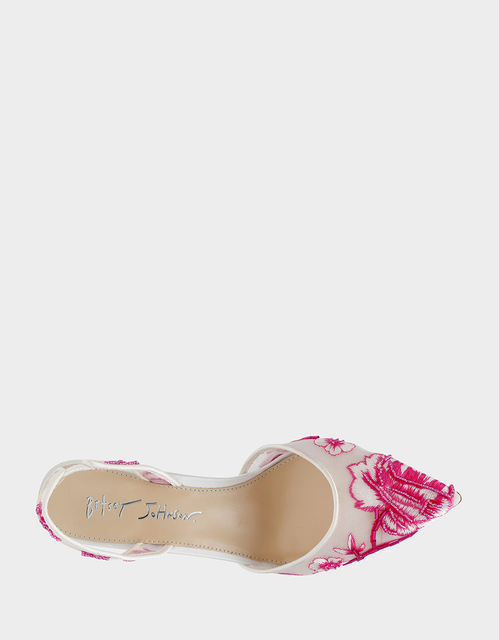 PATCH FUCHSIA Pointed-Toe Heel | Betsey Johnson Everyday
