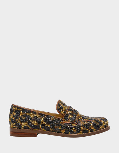 ARON LEOPARD Loafers | Betsey Johnson Latest