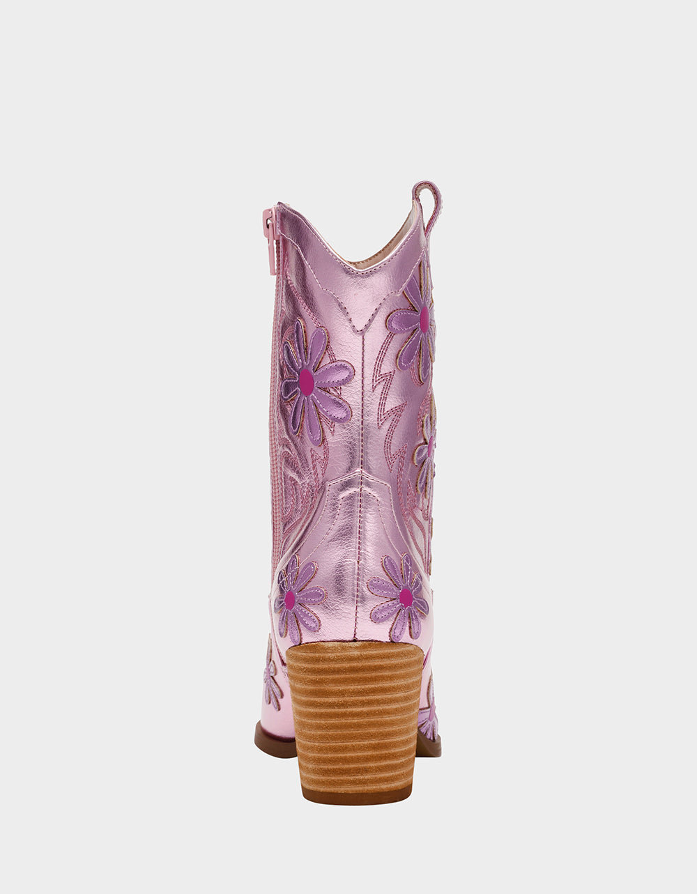 TEDDYY PINK Western Pointed-Toe Ankle Boot | Betsey Johnson Quality