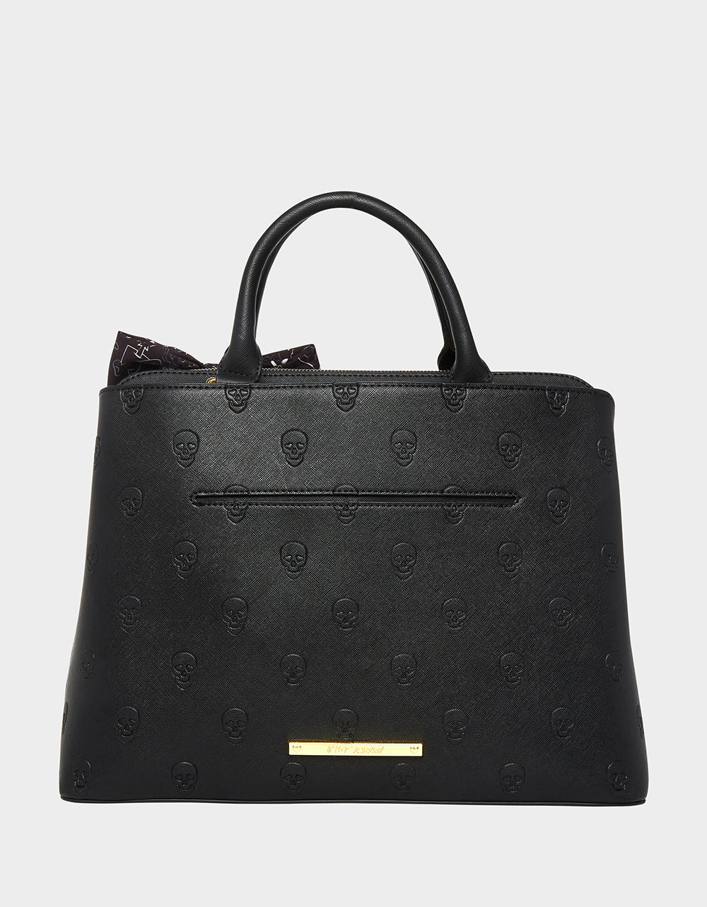 SKULLICIOUS SATCHEL Black Bag | Betsey Johnson Deals