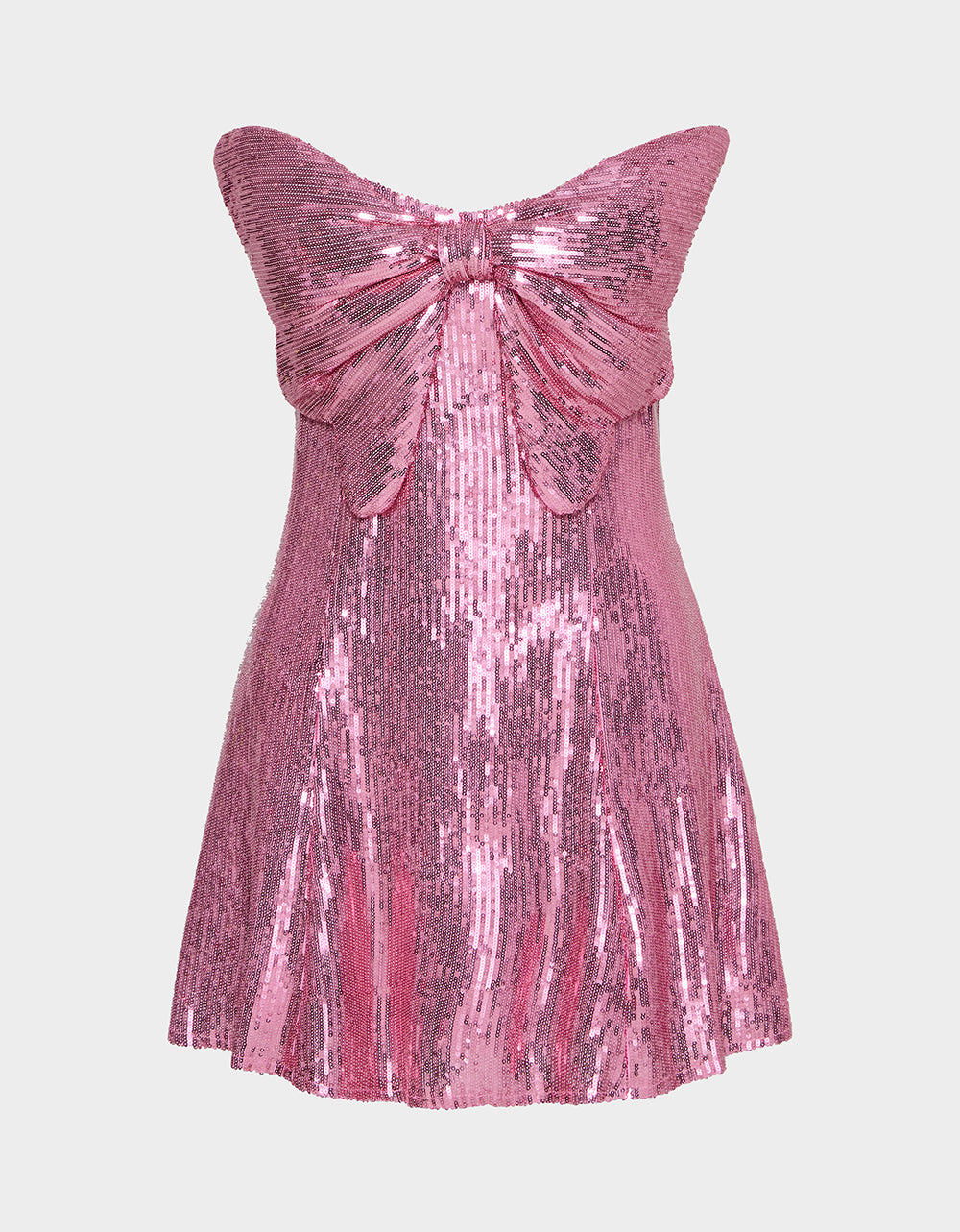 SEQUIN BOW DRESS PINK SEQUIN Women's Mini Pink Sequin Dress | Betsey Johnson Top Pick