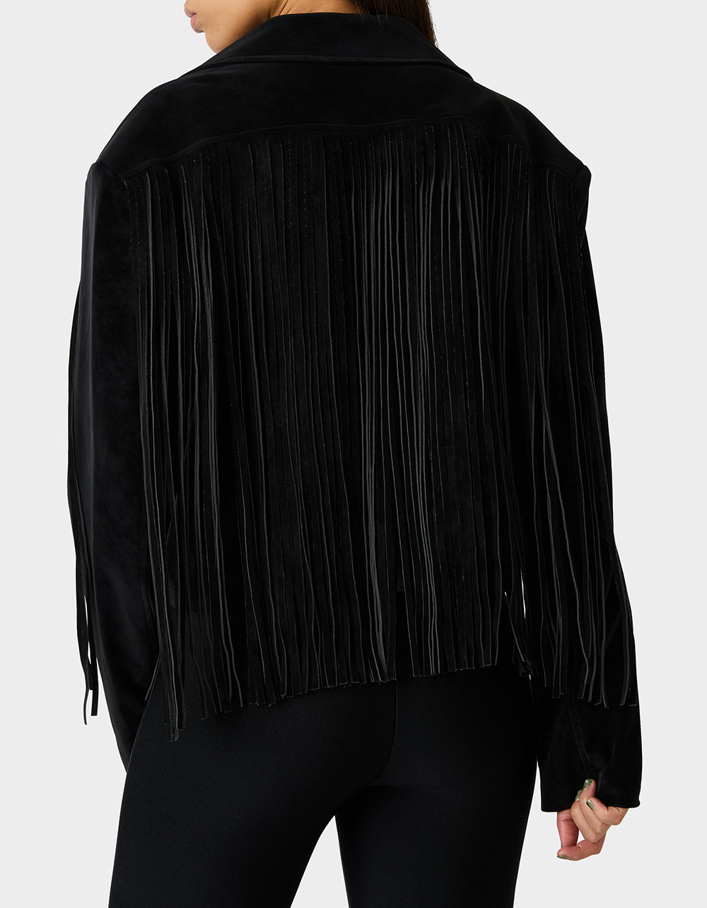 FRINGE FEVER JACKET BLACK Women's Black Fringe Jacket | Betsey Johnson Sale