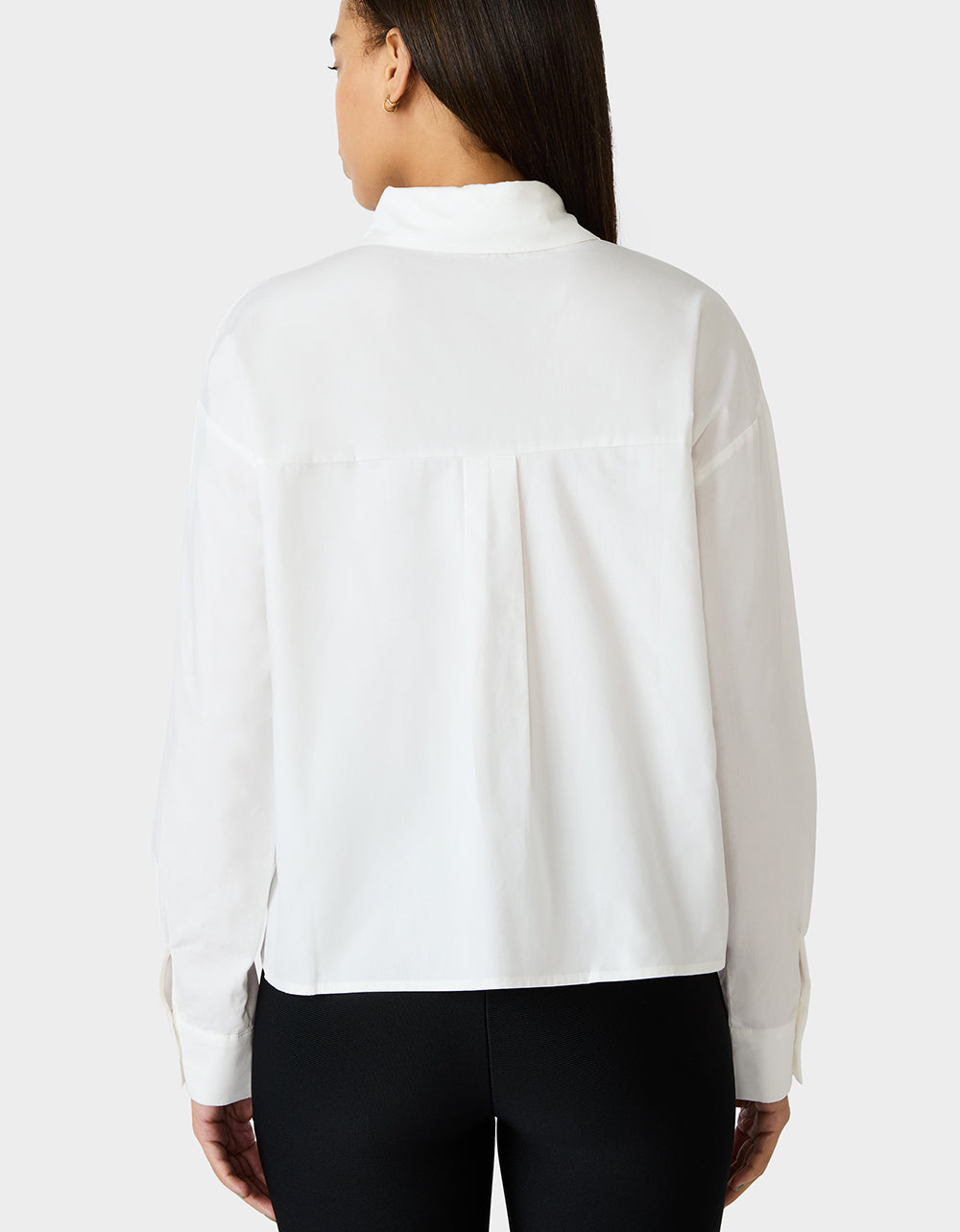 BETSEY BLOOM SHIRT OFF WHITE Button-Down Collar Floral Long-Sleeve Shirt | Betsey Johnson Premium