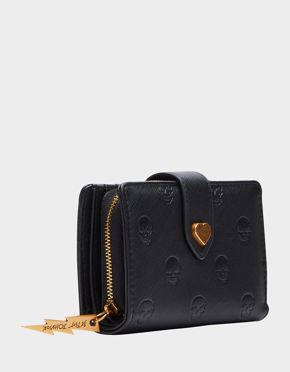 SKULLICIOUS BIFOLD WALLET BLACK | Betsey Johnson Customer Favorite