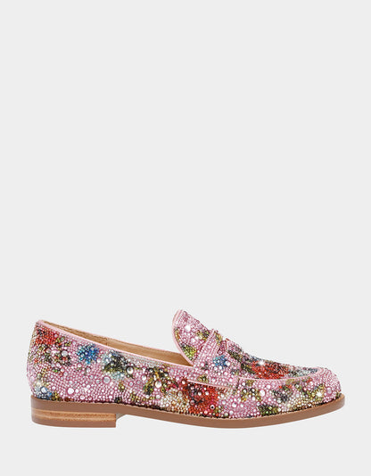 ARON FLORAL MULTI Loafers | Betsey Johnson Latest