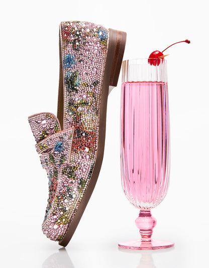 ARON FLORAL MULTI Loafers | Betsey Johnson Latest