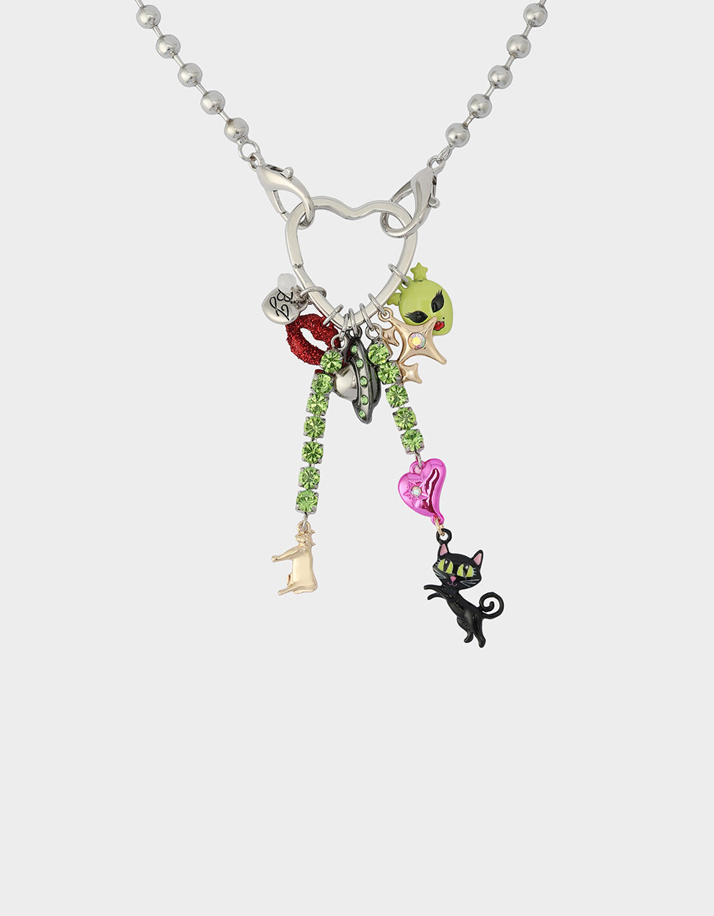 ALIEN PEARL PENDANT MULTI Women's Alien Charm Necklace | Betsey Johnson Smart Buy