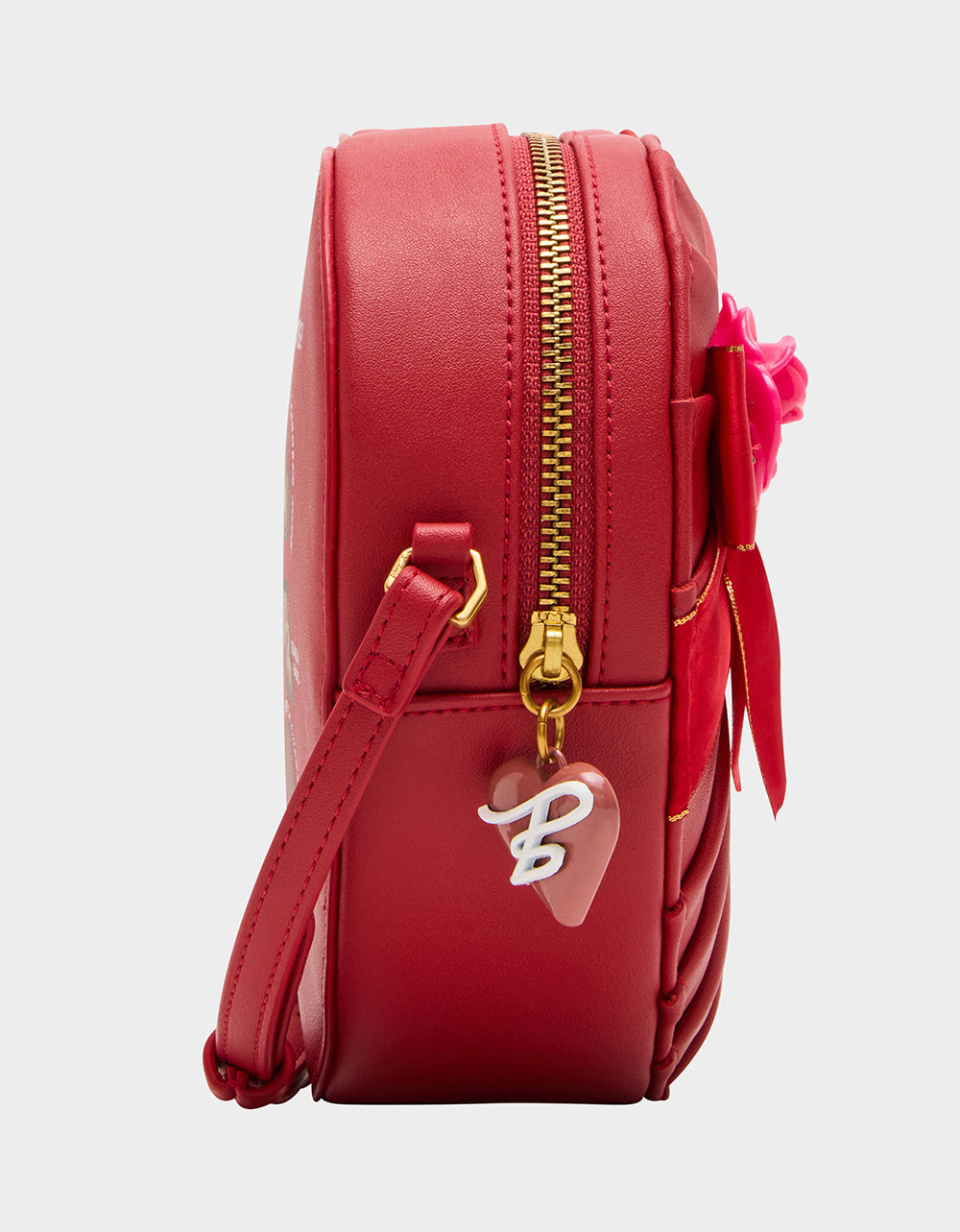 KITSCH RETRO ROMEO RED Women's Valentine's Day Heart Crossbody Handbag | Betsey Johnson Deals