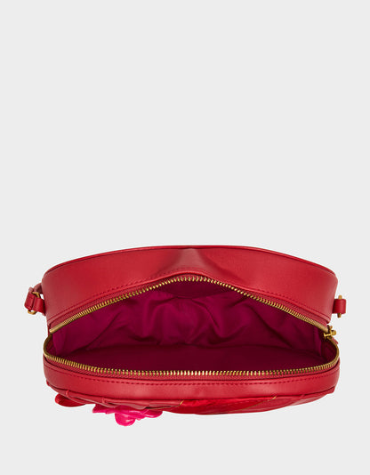 KITSCH RETRO ROMEO RED Women's Valentine's Day Heart Crossbody Handbag | Betsey Johnson Deals
