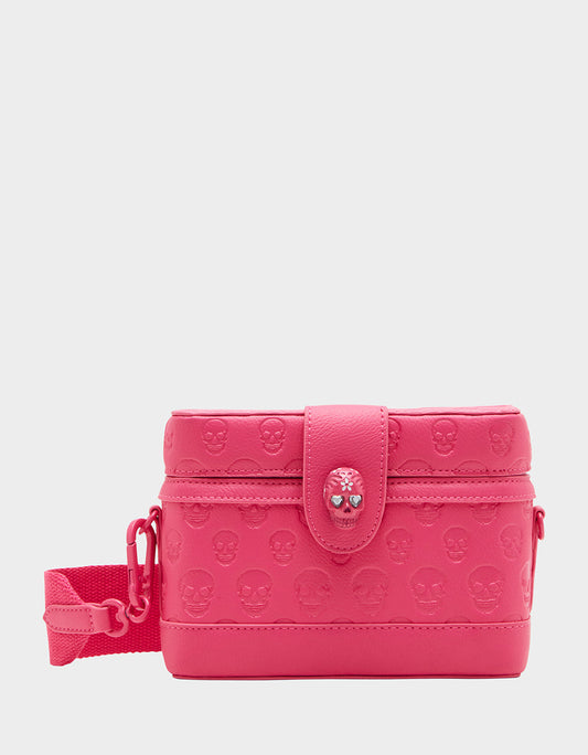SKULL BOSS VANITY BAG PINK | Betsey Johnson Quality