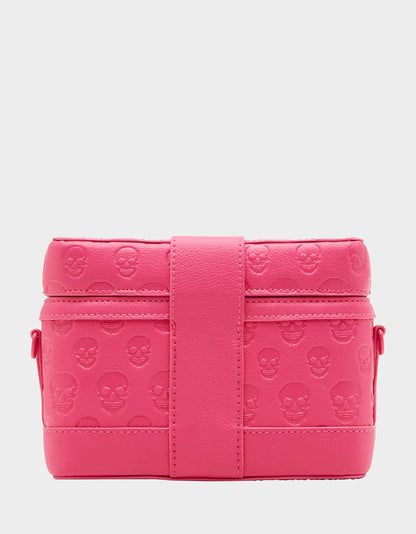 SKULL BOSS VANITY BAG PINK | Betsey Johnson Quality