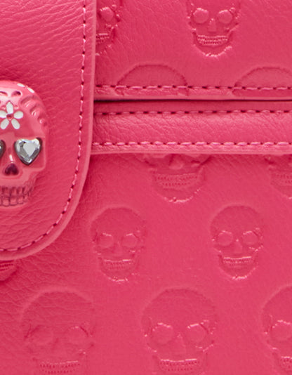 SKULL BOSS VANITY BAG PINK | Betsey Johnson Quality