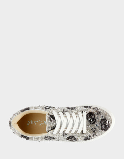 SIDNY SKULLS Rhinestone Sneaker | Betsey Johnson Essential