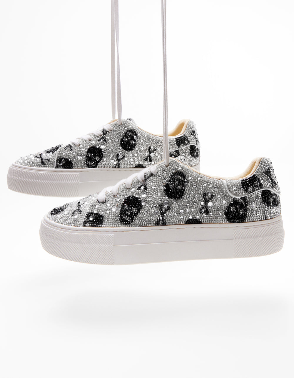 SIDNY SKULLS Rhinestone Sneaker | Betsey Johnson Essential