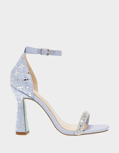 DEAN LILAC Rhinestone Heels | Betsey Johnson Exclusive