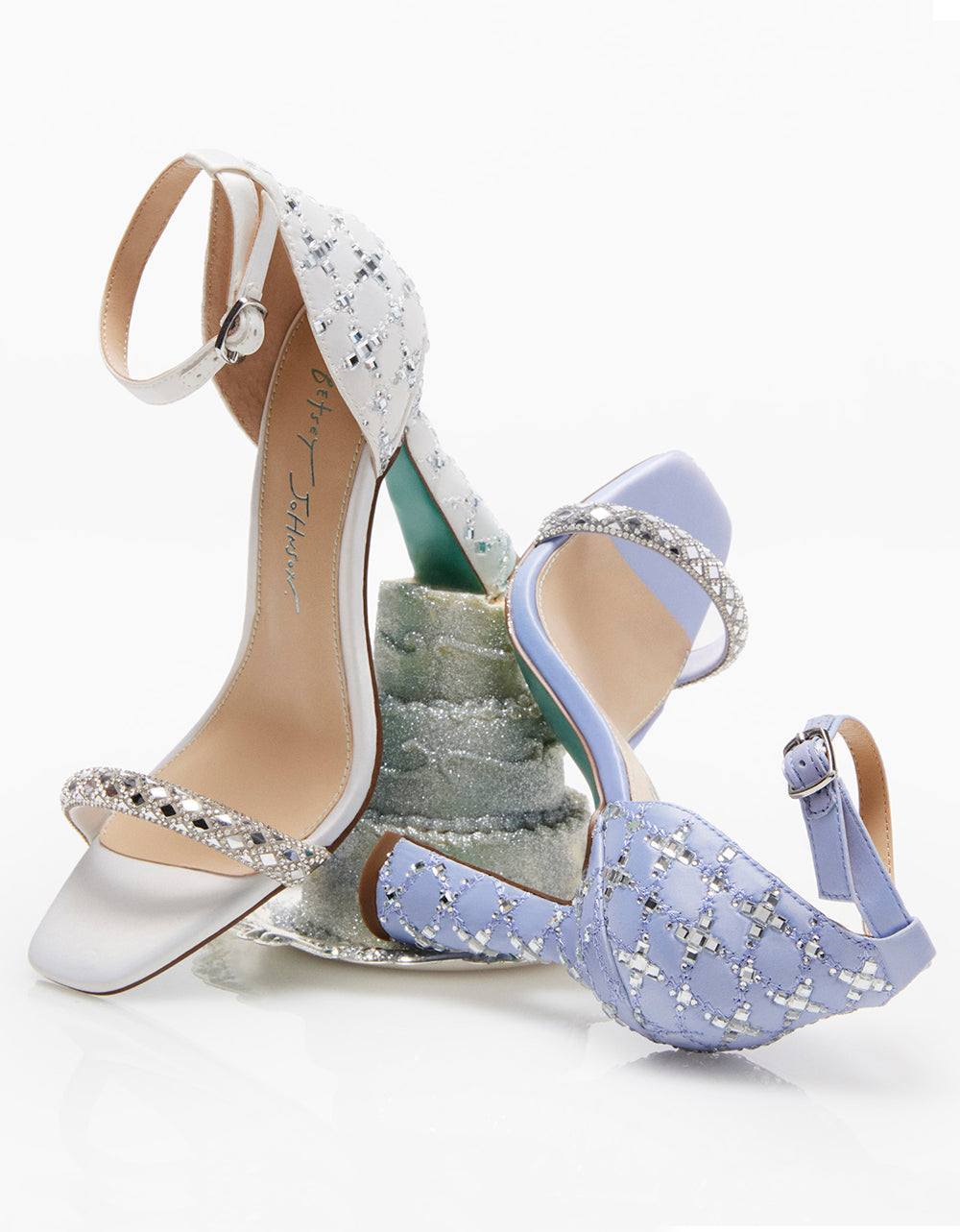 DEAN LILAC Rhinestone Heels | Betsey Johnson Exclusive