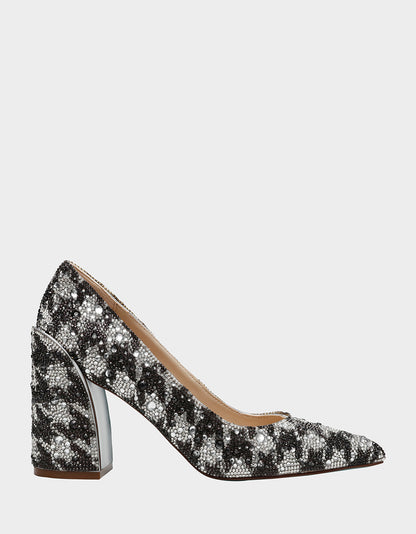 JODY HOUNDSTOOTH Pointed Toe Heel | Betsey Johnson Great Value