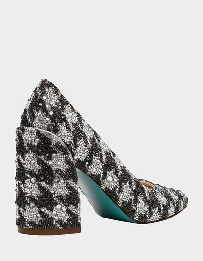 JODY HOUNDSTOOTH Pointed Toe Heel | Betsey Johnson Great Value