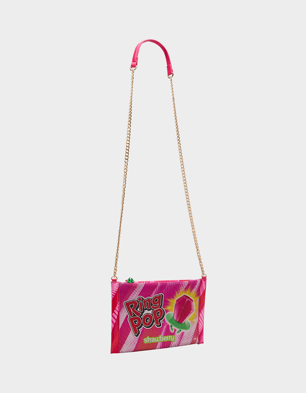 RING POP® PARTY POUCH PINK Women's Clutch Chain Strap Crossbody Handbag | Betsey Johnson Latest