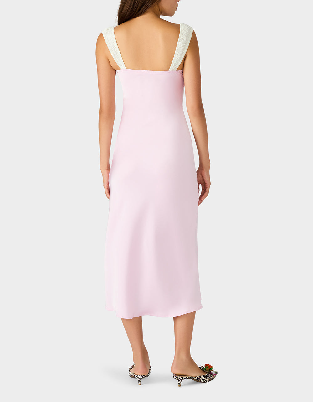 SWEET DAYDREAM DRESS PETAL Women's Pink Midi Dress with Bow | Betsey Johnson Best Price