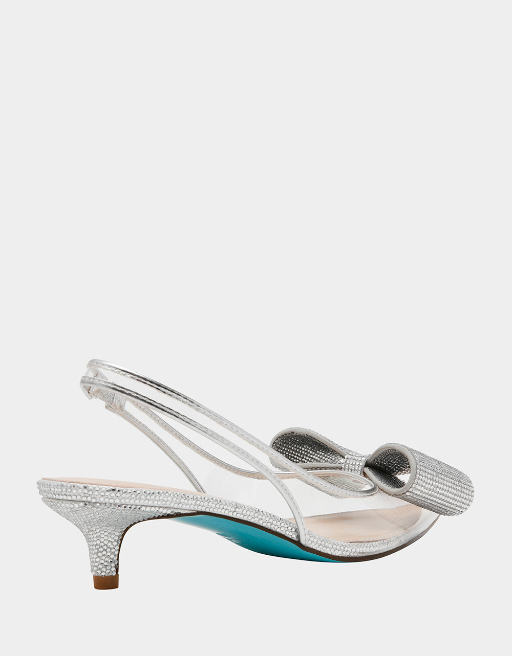 ALLI SILVER Slingback Kitten Heel | Betsey Johnson Special Offer