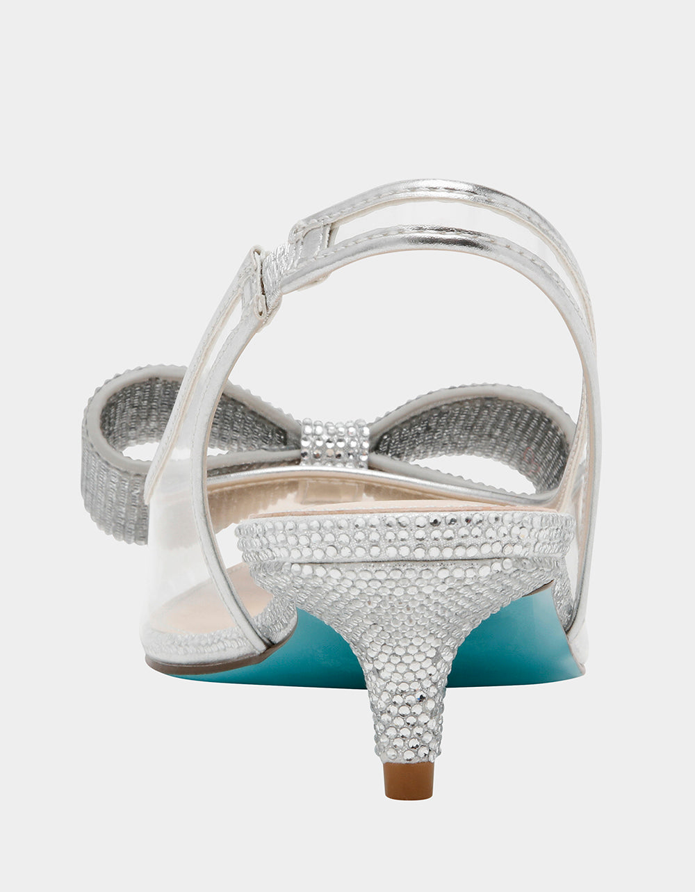 ALLI SILVER Slingback Kitten Heel | Betsey Johnson Special Offer