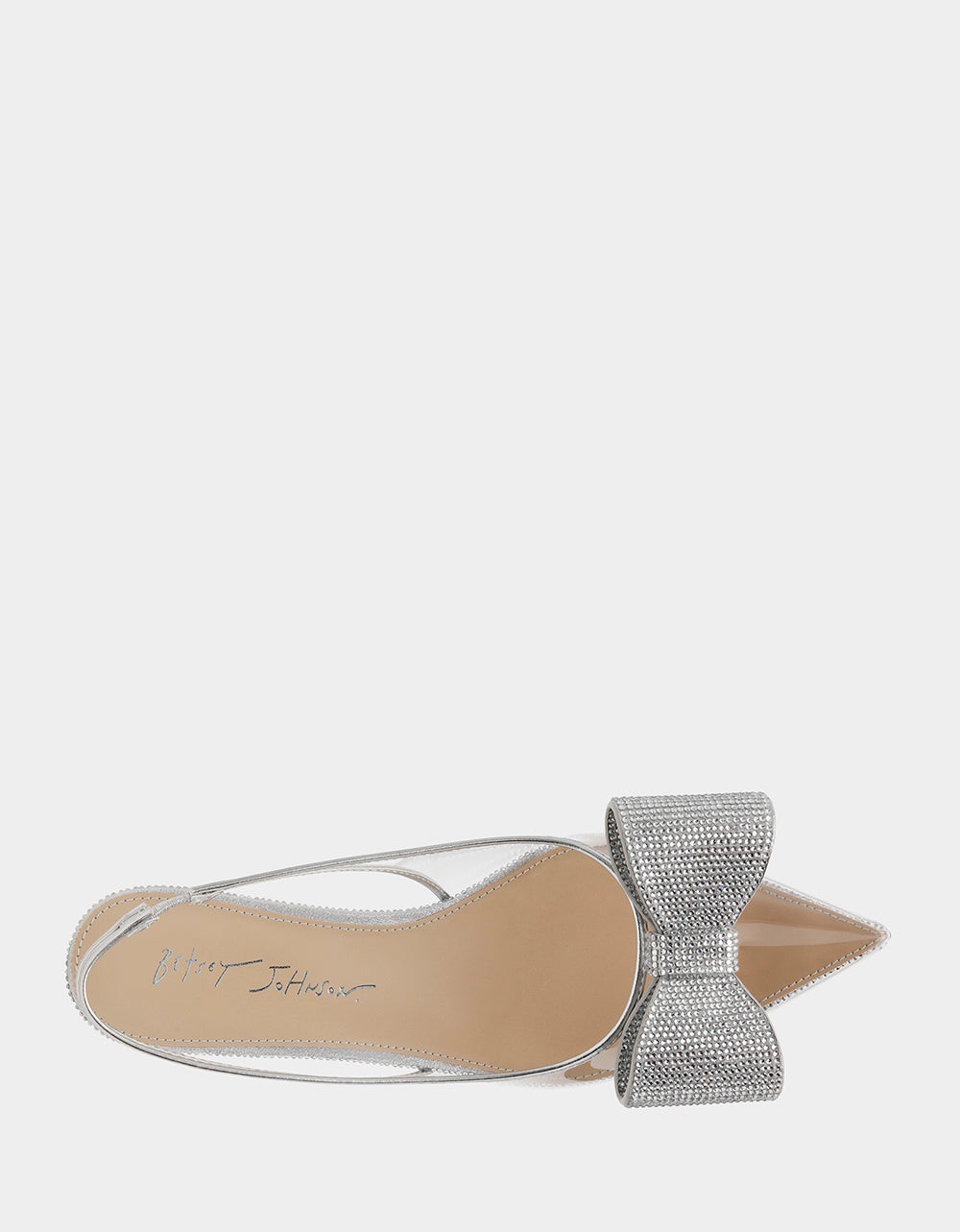 ALLI SILVER Slingback Kitten Heel | Betsey Johnson Special Offer