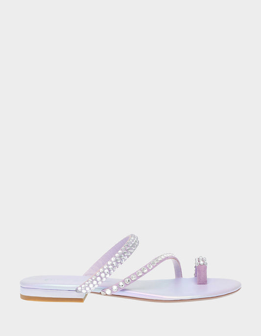 SILAS LAVENDER Strappy Sandals | Betsey Johnson Best Price