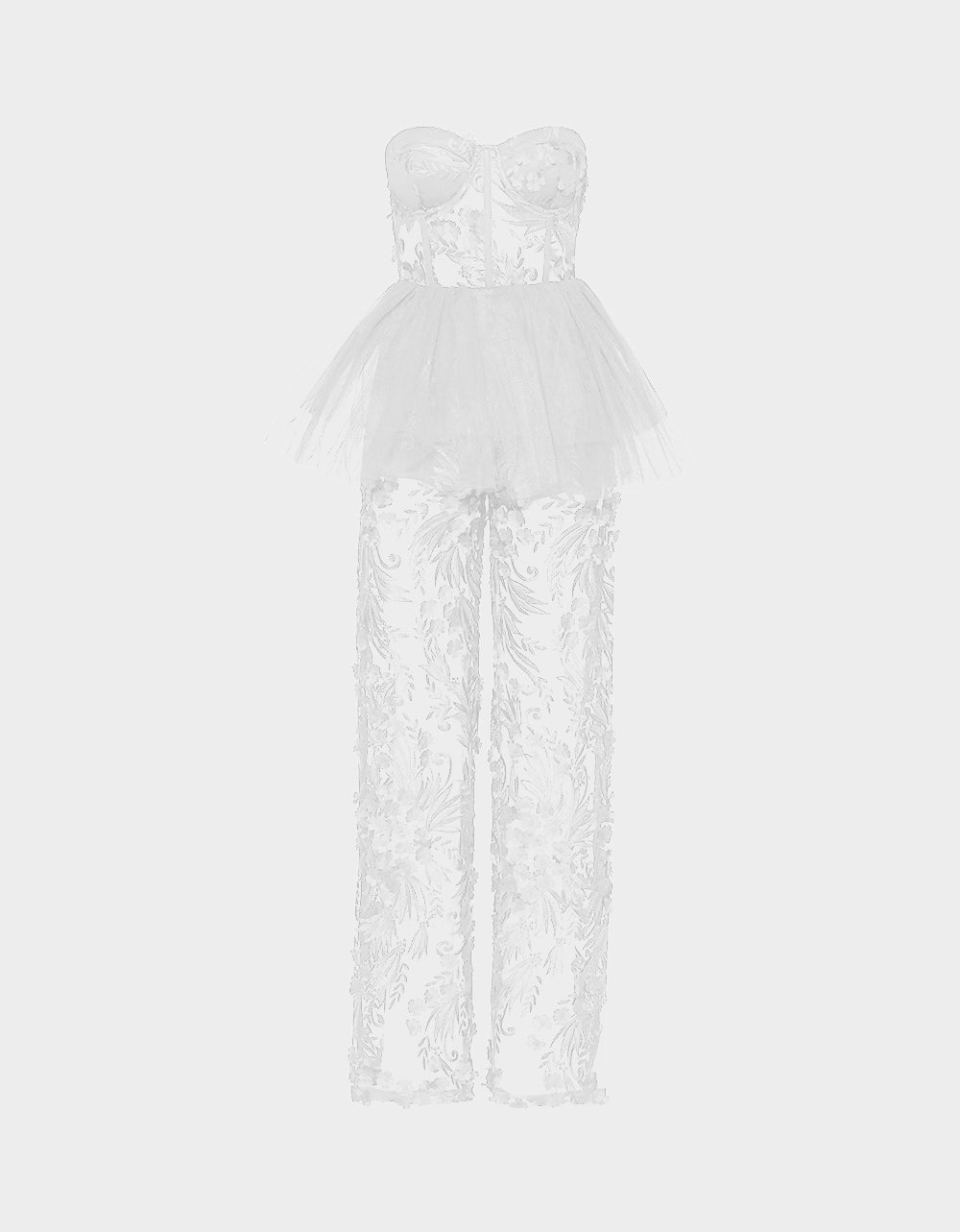 JENNA JUMPSUIT WHITE | Betsey Johnson Quality