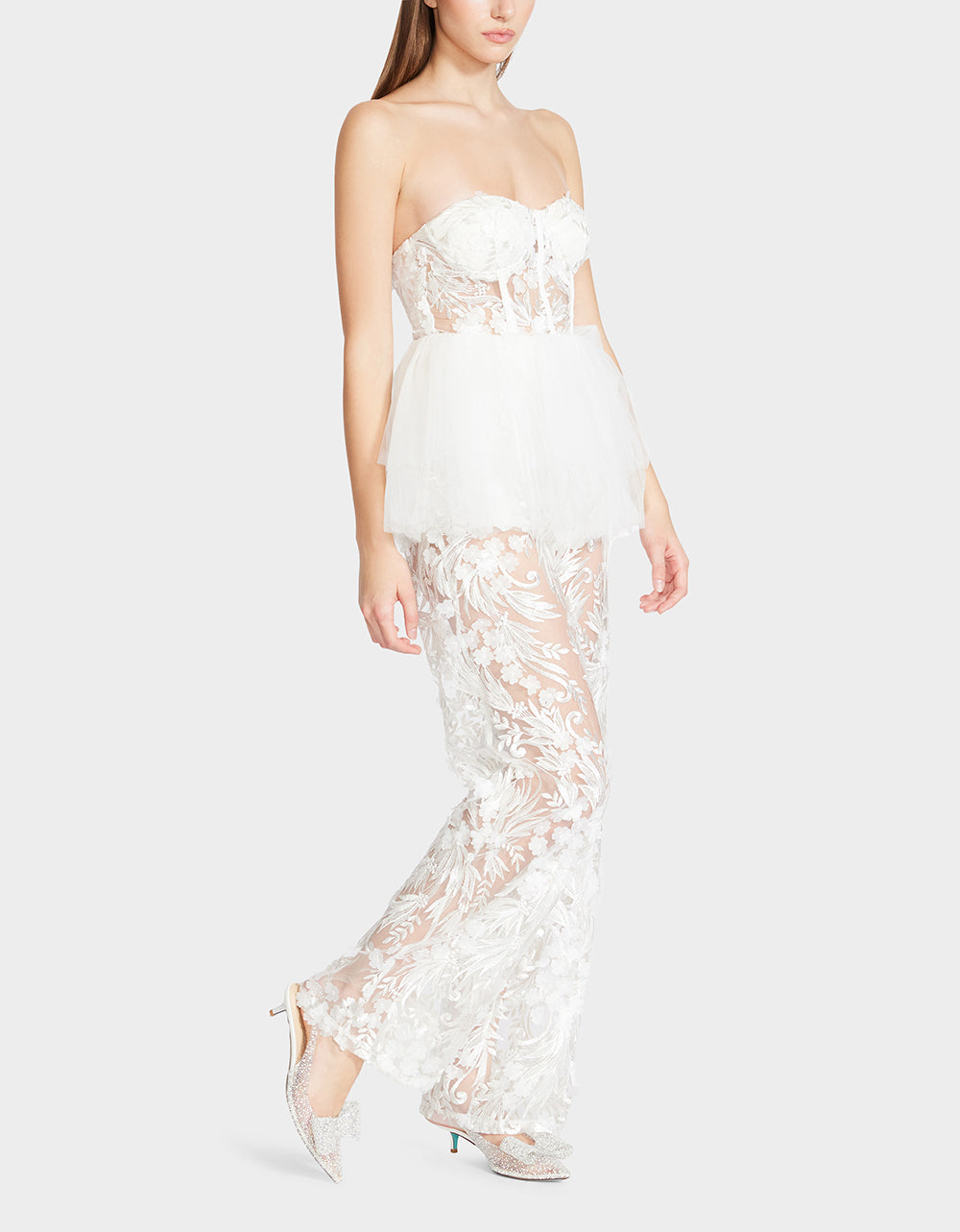 JENNA JUMPSUIT WHITE | Betsey Johnson Quality
