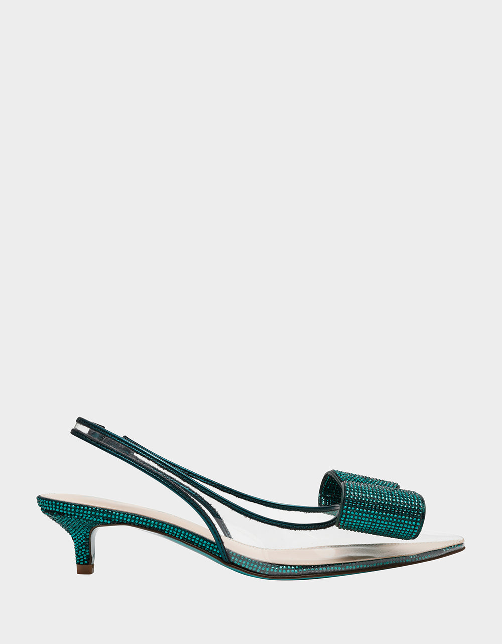 ALLI EMERALD Slingback Kitten Heel | Betsey Johnson Popular