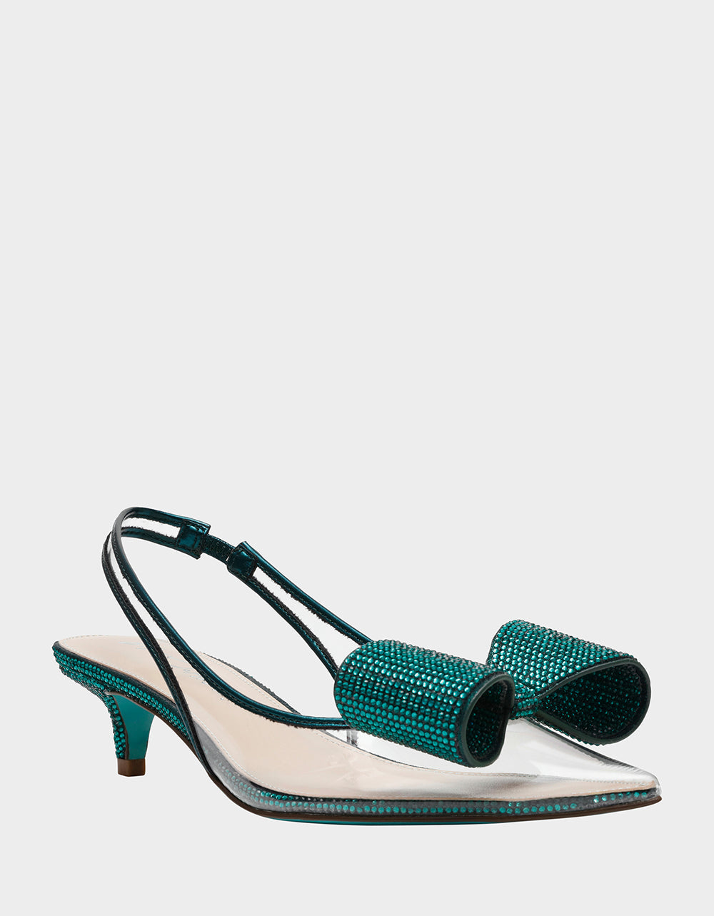 ALLI EMERALD Slingback Kitten Heel | Betsey Johnson Popular