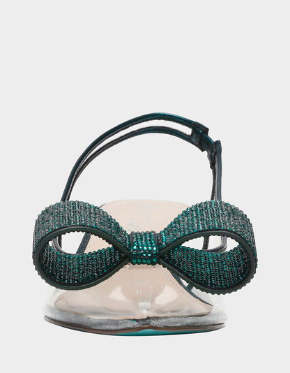ALLI EMERALD Slingback Kitten Heel | Betsey Johnson Popular