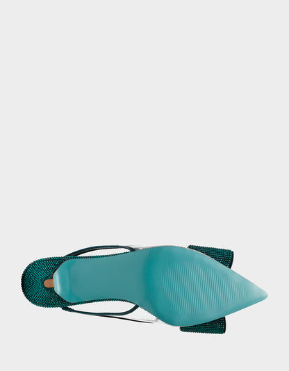 ALLI EMERALD Slingback Kitten Heel | Betsey Johnson Popular