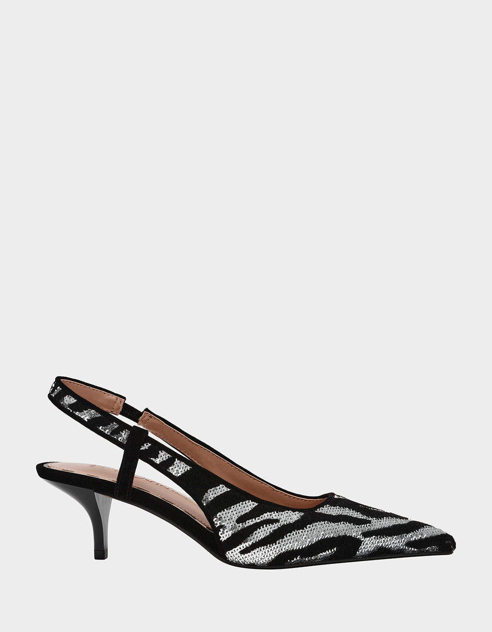 WILLAH BLACK Slingback Kitten Heel | Betsey Johnson Classic