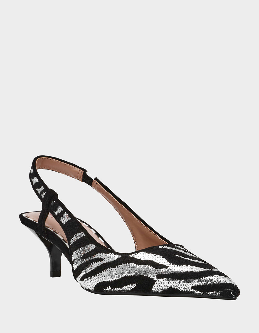 WILLAH BLACK Slingback Kitten Heel | Betsey Johnson Classic