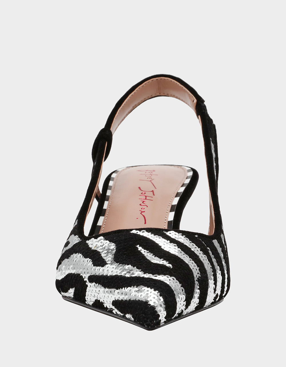 WILLAH BLACK Slingback Kitten Heel | Betsey Johnson Classic
