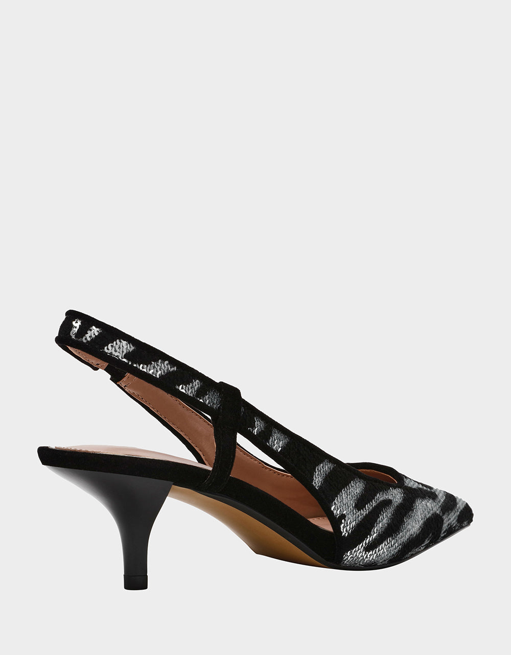 WILLAH BLACK Slingback Kitten Heel | Betsey Johnson Classic