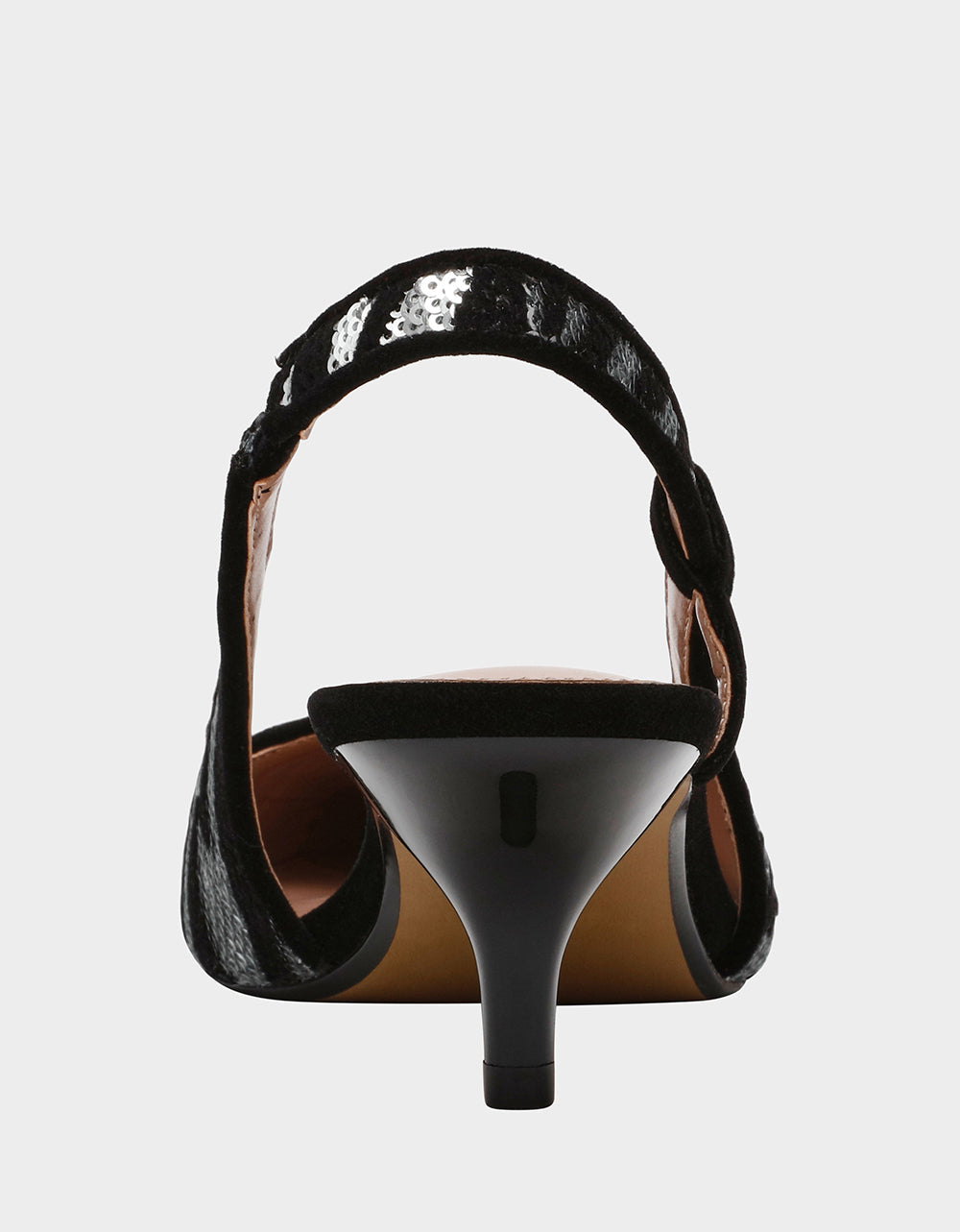 WILLAH BLACK Slingback Kitten Heel | Betsey Johnson Classic