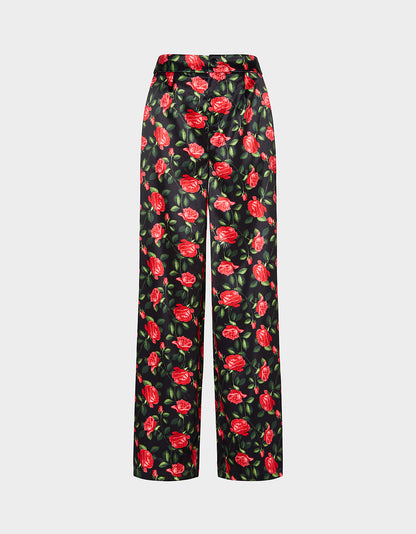 POWER BLOOM BLAZER/PANT BUNDLE Women's Rose Print Blazer and Pant Set | Betsey Johnson New