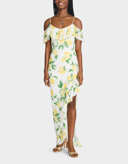 LIMONCELLO NIGHTS DRESS LEMON Print Flowy Maxi Women's Dress | Betsey Johnson Latest