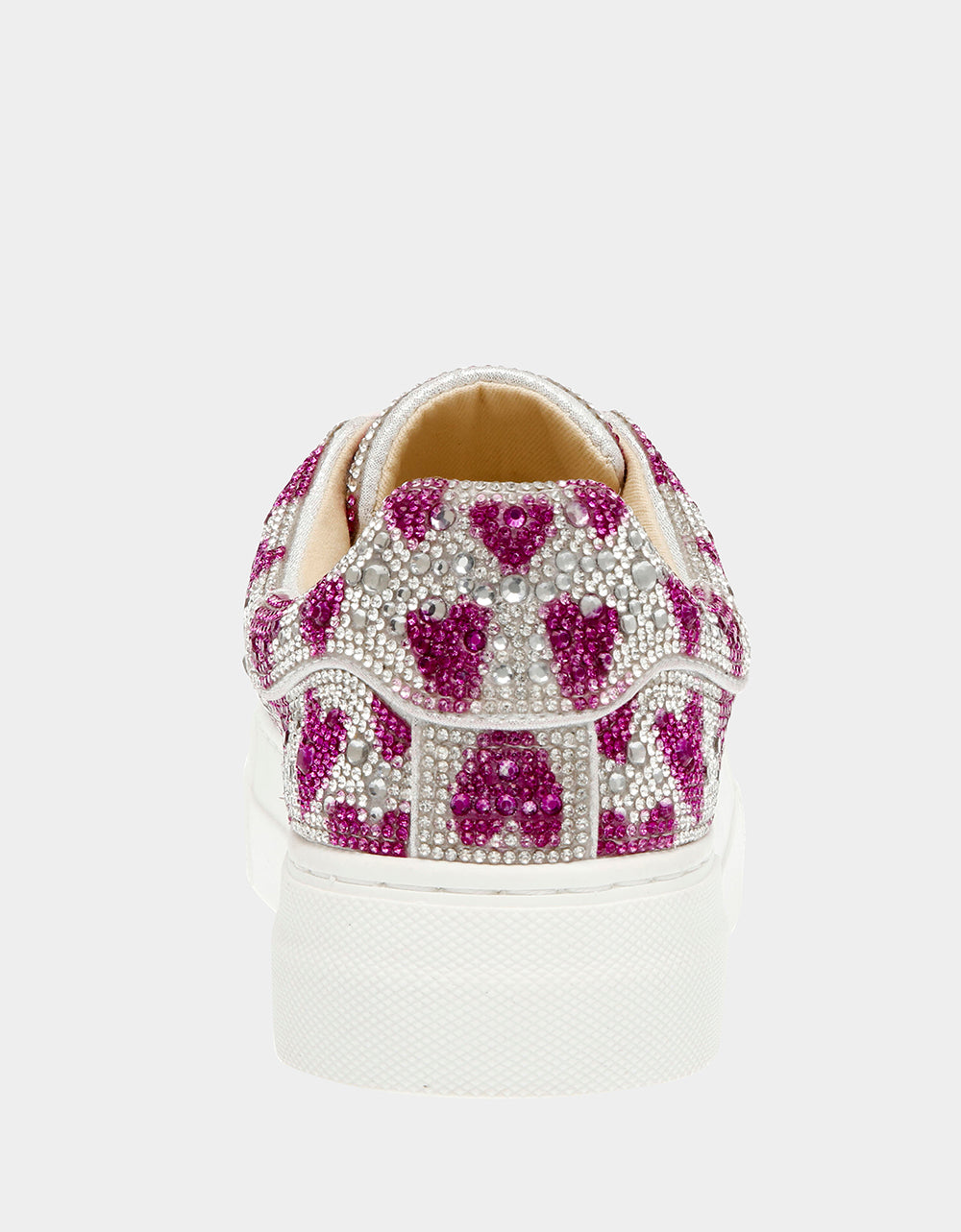 SIDNY FUCHSIA HEARTS Rhinestone Sneaker | Betsey Johnson Best Price