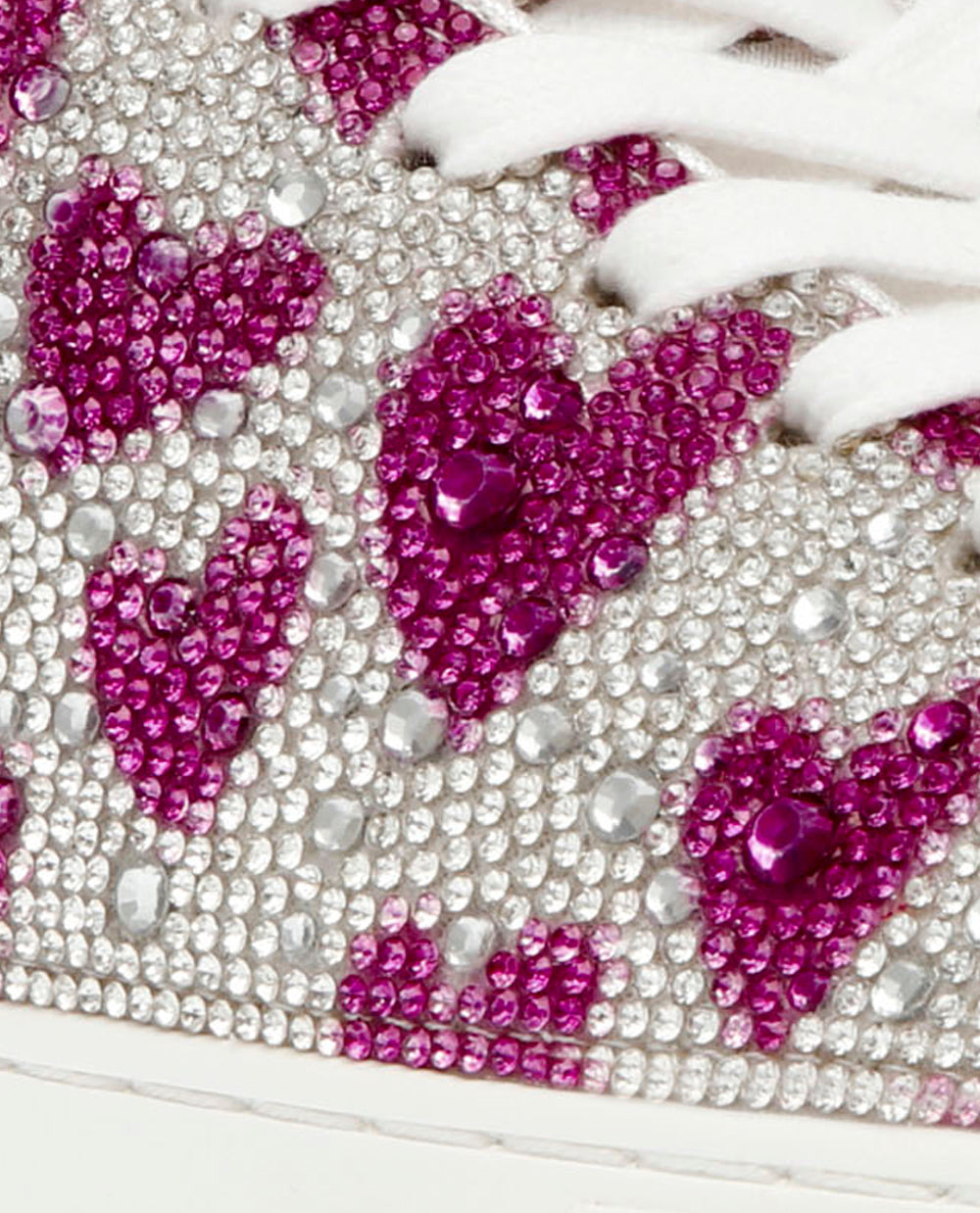 SIDNY FUCHSIA HEARTS Rhinestone Sneaker | Betsey Johnson Best Price